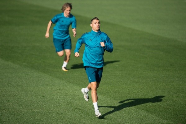 Ronaldo entrena en el centro deportivo del Real Madrid. | Foto: Getty Images.