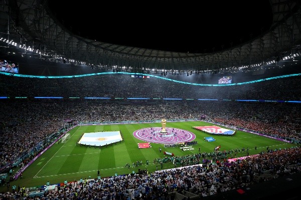 Así se veía el Estadio Lusail en el partido entre Argentina vs Croacia. (Getty Images)