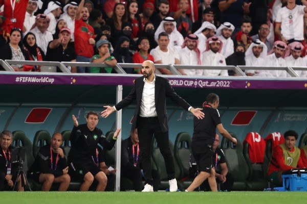 Regragui y Marruecos se van de Qatar con la frente en alto. | Foto: Getty