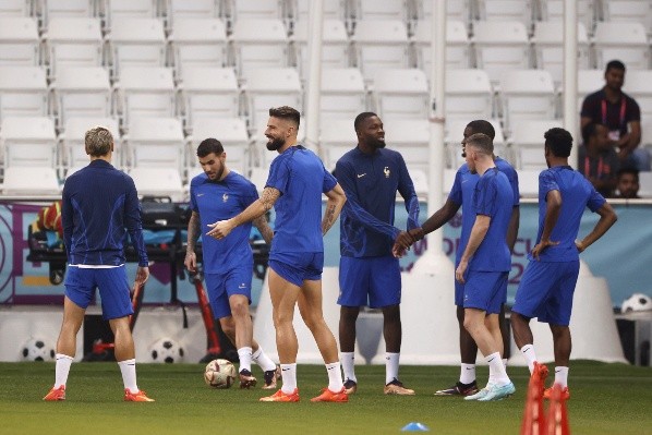 La selección de Francia tuvo su último entrenamiento. Foto: Getty.