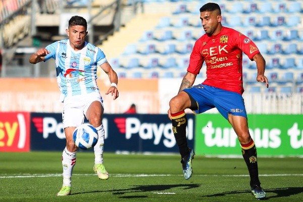 Felipe Flores anotó un gol ante Unión Española en la final de Copa Chile (Agencia Uno)