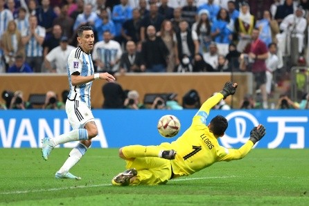 Ángel Di María se matriculó con el segundo gol de Argentina en la final ante Francia. Foto: Getty Images.