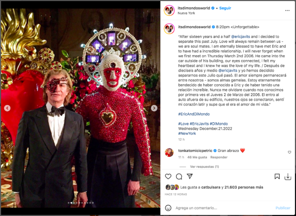 Di Mondo hace oficial su quiebre con tierno mensaje.(Foto: Instagram)