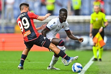 Pablo Galdames en acción por el Genoa, aunque en la Serie A. Esta temporada suma menos de 70&#039; en la Serie B. (Getty Images).