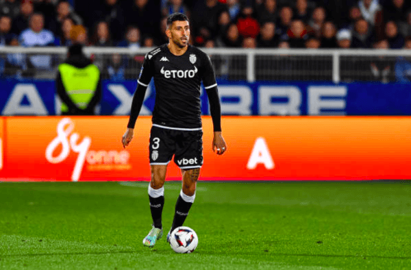Guillermo Maripán fue titular todo el partido y vio nacer a la nueva joya del Mónaco. Foto: Getty Images