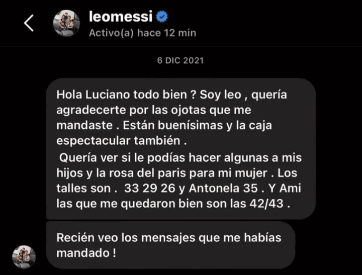 El mensaje de Messi en 2021