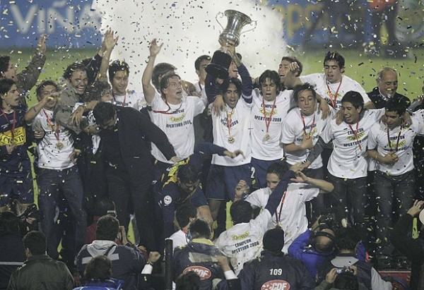 Everton dio vuelta un 2-0 en contra para gritar campeón ante Colo Colo en el Estadio Sausalito. | Foto: Archivo.