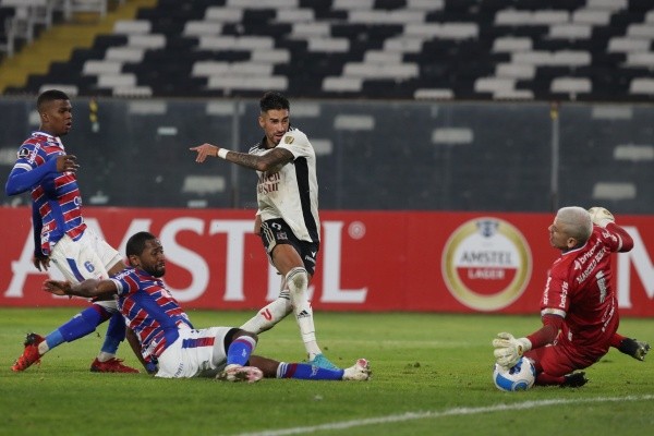 Lucero enfrentado a Fortaleza en la Copa Libertadores 2022 (Agencia Uno)