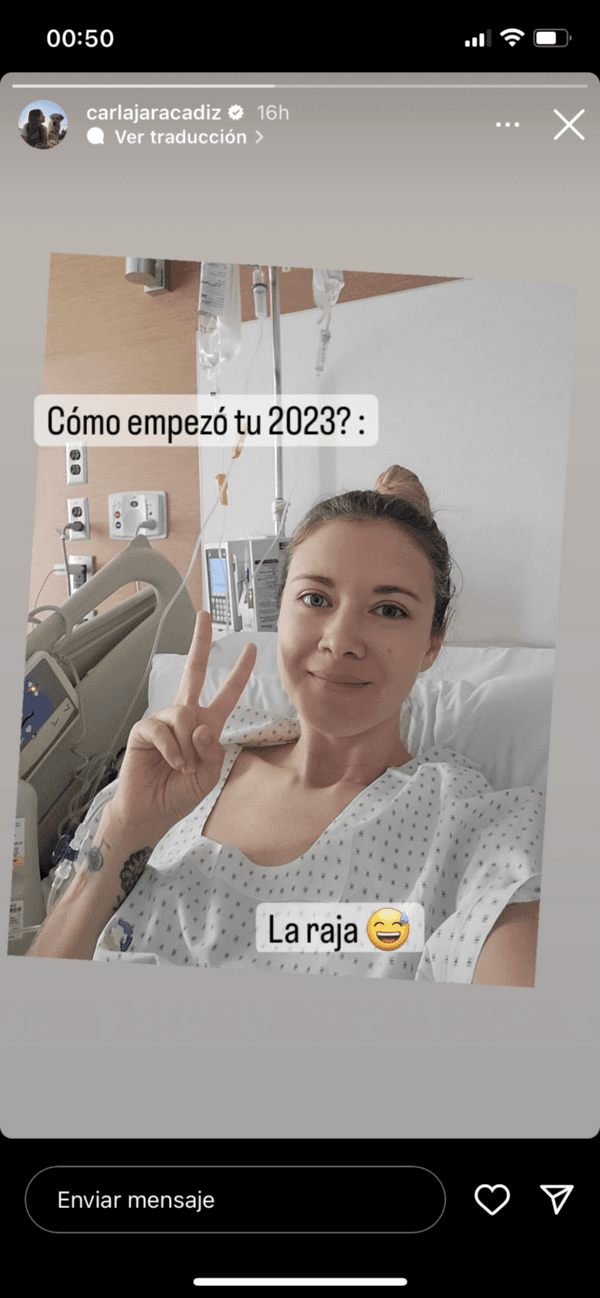 Carla Jara perdió su más reciente embarazo.(Foto: Instagram)