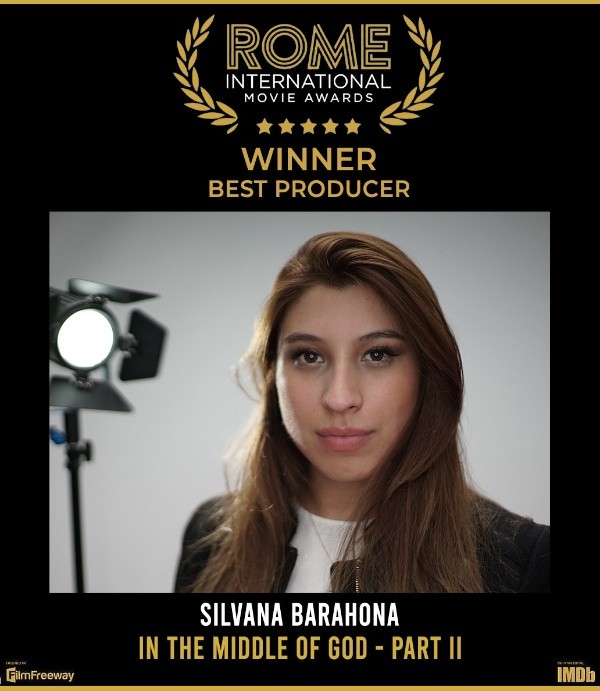 Silvana Barahona premiada como productora en un festival de Roma | Foto: Cedida