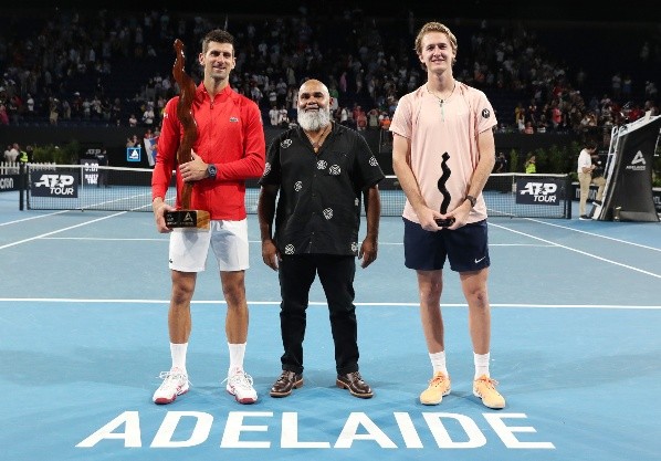 Novak Djokovic fue campeón en Adelaida ante Korda. | Foto: Getty