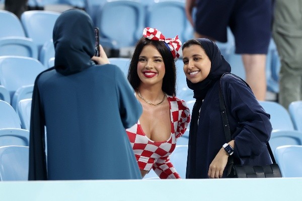 Miss Croacia fue todo un personaje en Qatar 2022 | Getty Images