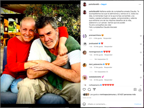 ClaudiaConserva se muestra “repleta de amor” en su cumpleaños.(Foto: Instagram)