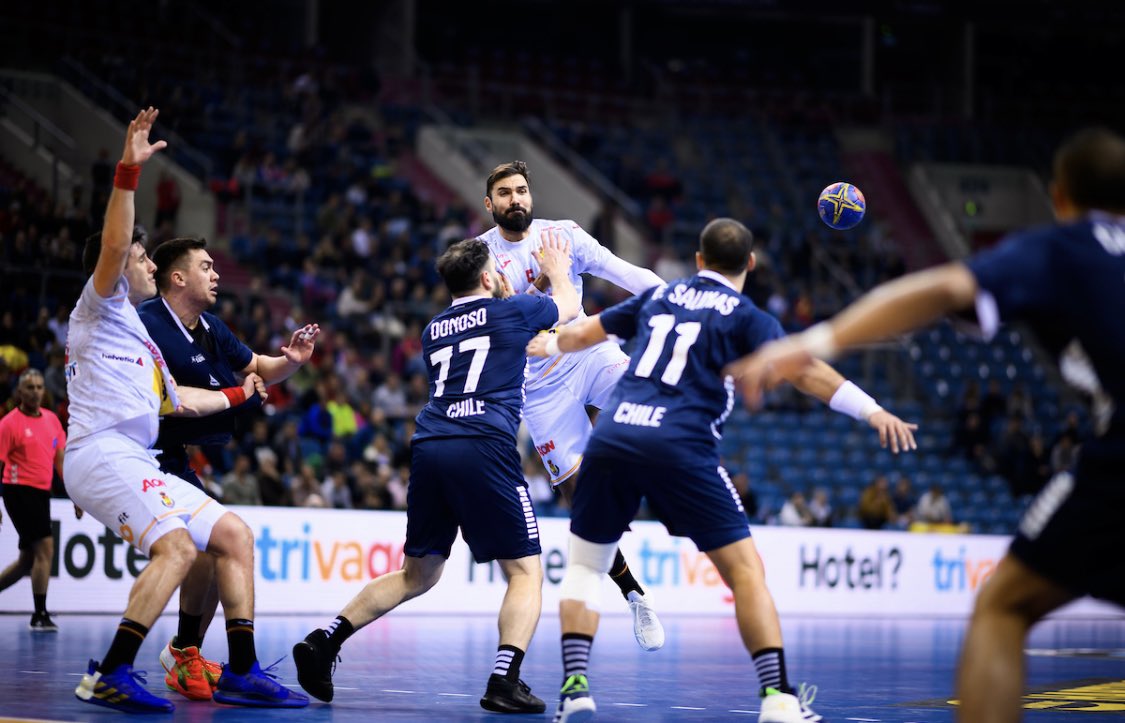 Chile perdió 34-26 ante la candidata España en el Mundial de Handball.