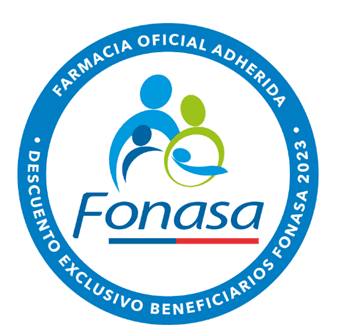 Si la farmacia tiene este logo, ofrece convenio con Fonasa.
