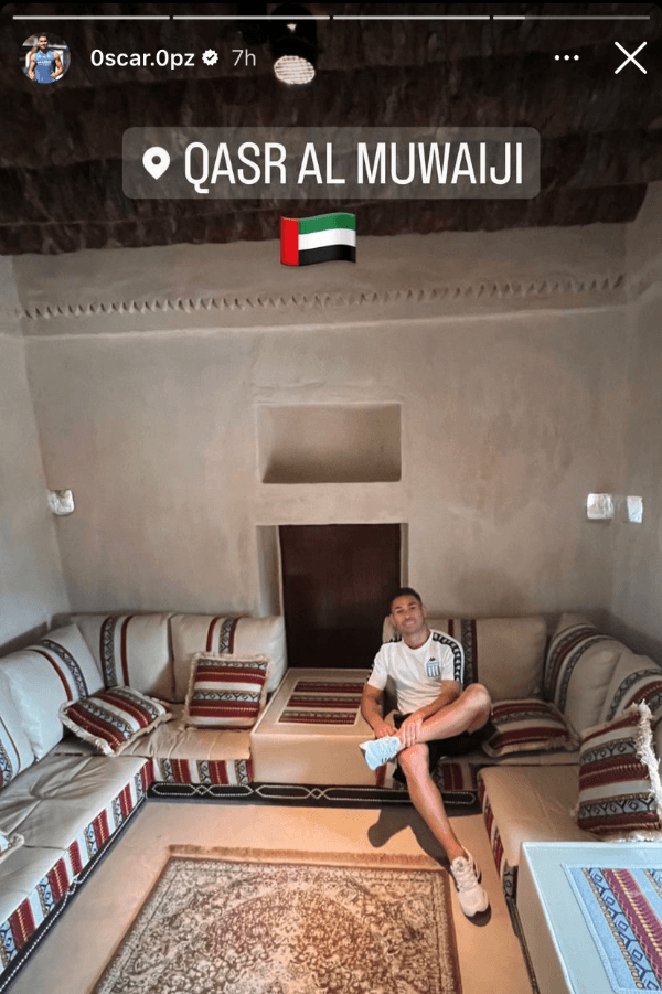 Oscar Opazo en Emiratos Arabes Unidos