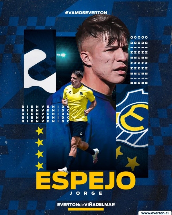 Everton anunció a Espejo en sus redes sociales