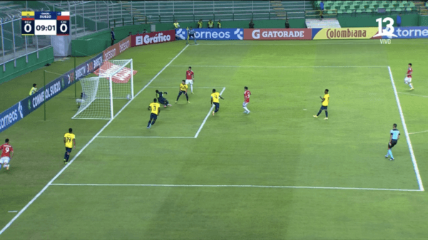 El gol de Conelli que no cobraron los árbitros colombianos