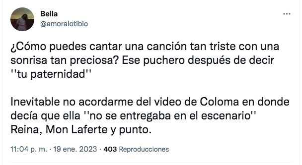Éxito de Mon Laferte en Olmué desata nuevo trolleo a Coloma.(Foto: Twitter)