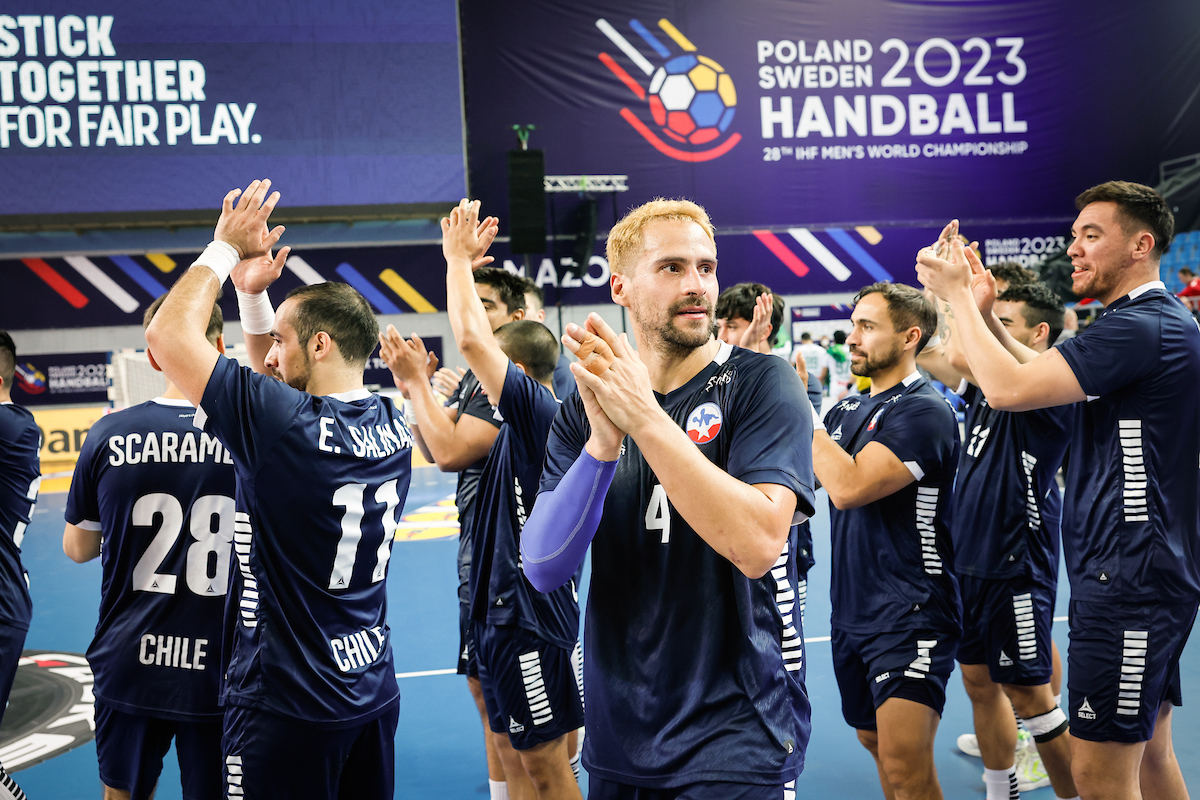Chile venció a Uruguay en la President’s Cup. | Foto: International Handball Federation