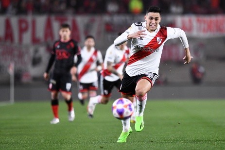 Pablo Solari registra ocho goles con la camiseta de River Plate. Foto: Getty Images.