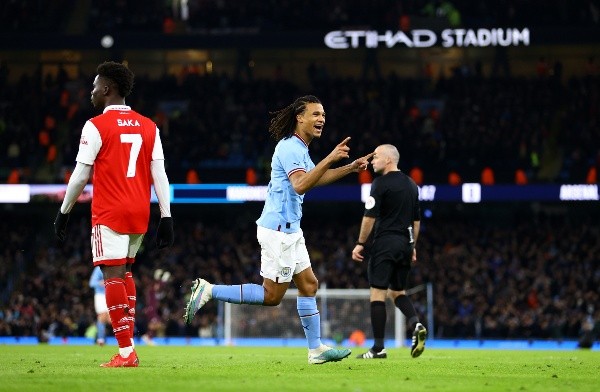 Aké anotó el gol del triunfo del Manchester City que elimina al Arsenal de la FA Cup. Foto: Getty Images