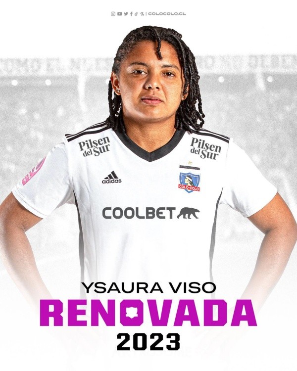 Ysaura Viso confirmó su permanencia en el Cacique para 2023. | Colo Colo