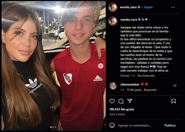 Valentino López ya es jugador de River Plate (Instagram)