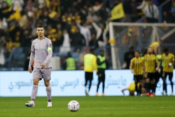 Cristiano Ronaldo anotó en el empate 2-2 de Al Nassr ante Al Fateh. | Foto: Getty