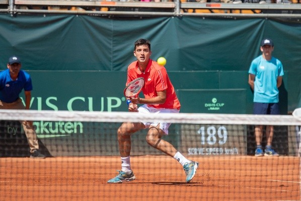 Tomás Barrios venció a Bernabe Zapata y está en cuartos de final del Córdoba Open 2023. | Foto: Agencia Uno