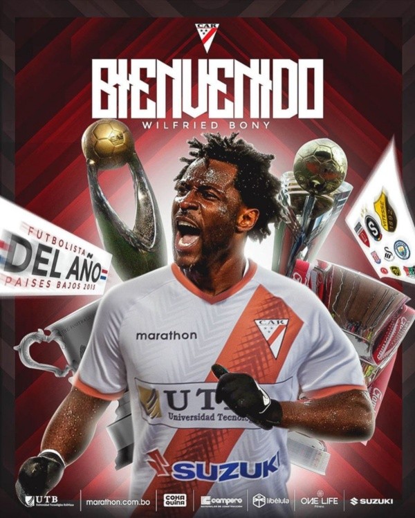 Así presentó el Always Ready al marfileño Wilfried Bony. | Foto: Always Ready.