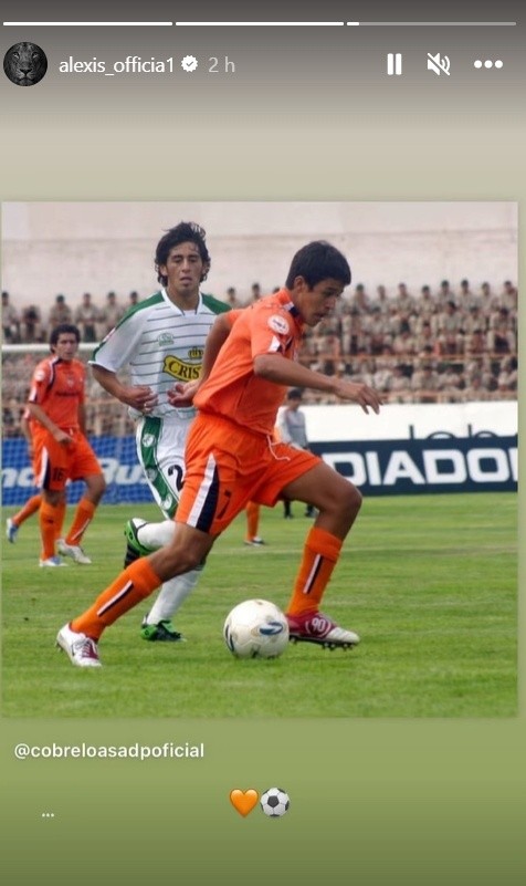 El posteo de Alexis a Cobreloa