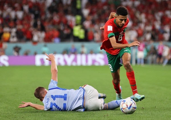 Azzedine Ounahi fue figura en la selección de Marruecos que terminó 4° en el Mundial de Qatar 2022. (Getty Images).