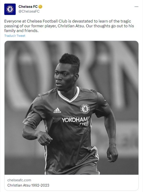 La despedida del Chelsea para Christian Atsu