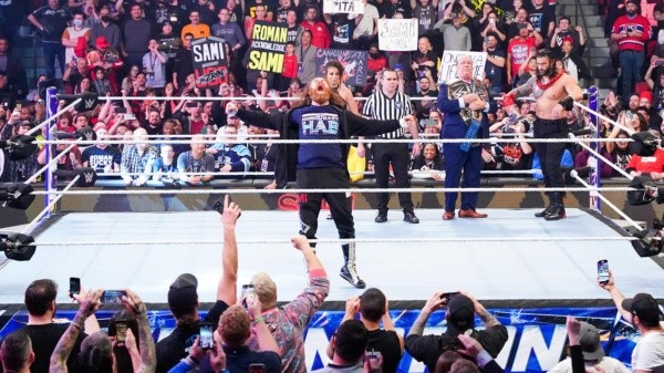 Sami Zayn deliró con el público de Montreal y de inmediato recordó a Chile. Foto: Comunicaciones WWE.