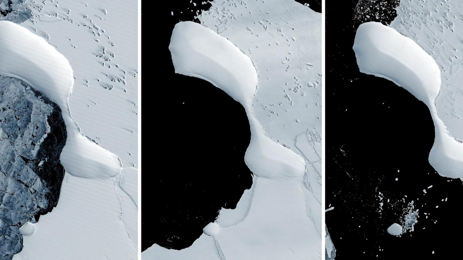 Deshielo en la Antártida (NASA)