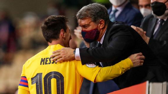 El padre de Messi busca restablecer las relaciones entre Laporta y la familia. 
     Getty Images.