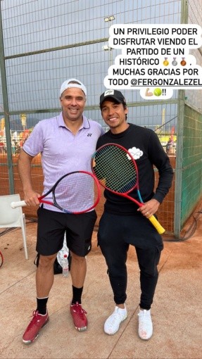 La foto de Matías Fernández y Fernando González en La Serena. (Captura Instagram).
