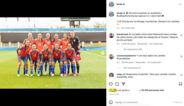 La Roja cayó ante Haití y que quedó sin Mundial 2023.