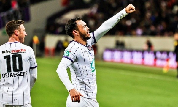 Gabi Suazo anotó un golazo en la clasificación del Toulouse a semifinales de la Copa de Francia. Foto: IMAGO.