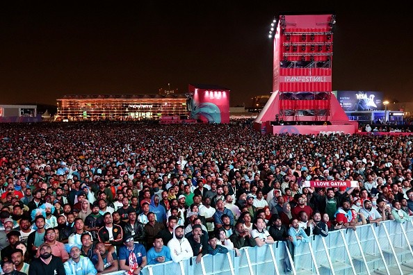 El Fan Festival en Qatar 2022 para un partido de Argentina. | Getty Images