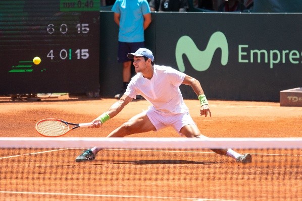 Gago cayó ante Sebastián Báez y se despidió del ATP 250 de Santiago. | Foto: Agencia Uno