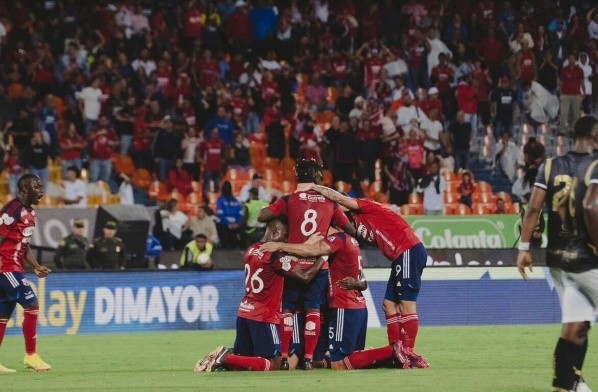 Independiente Medellín celebró una goleada antes de jugar la ida de la tercera ronda de Copa Libertadores con Magallanes. | Foto: @dimoficialcom