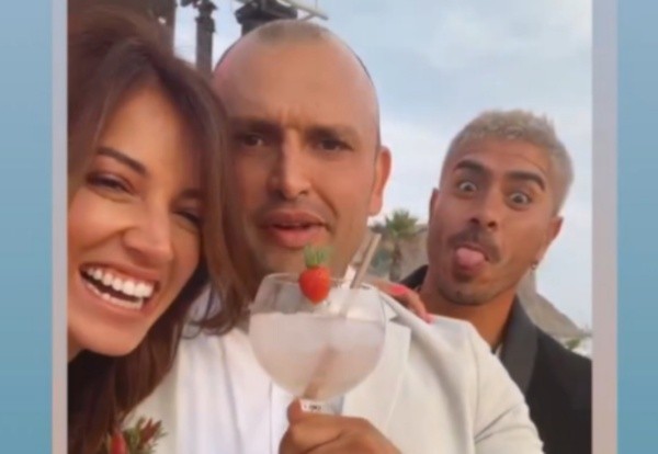 La imagen donde aparecen juntos el Mono Sánchez y Yamila Reyna (Instagram)