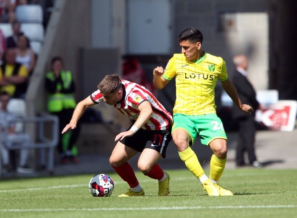 Marcelino Núñez fue titular pero lamentó una ajustada derrota junto a Norwich. | Foto: Getty