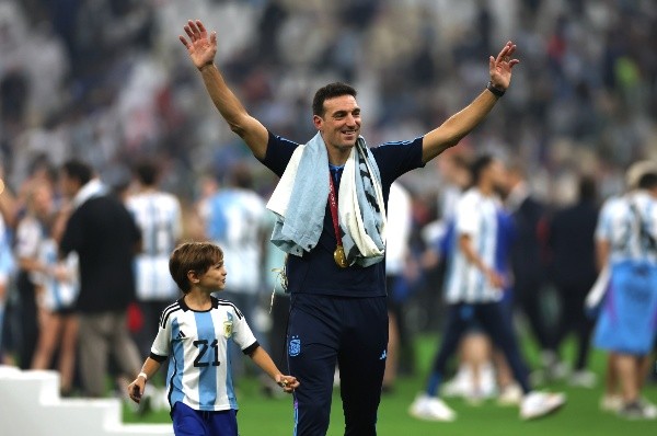 Lionel Scaloni y Argentina serán recibidos como héroes en sus primeros amistosos tras Qatar 2022. Foto: Getty Images