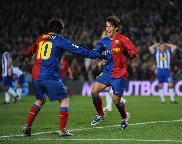 Bojan y Lio Messi