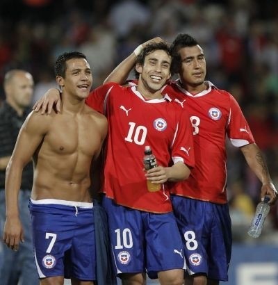 Valdivia y Alexis en La Roja