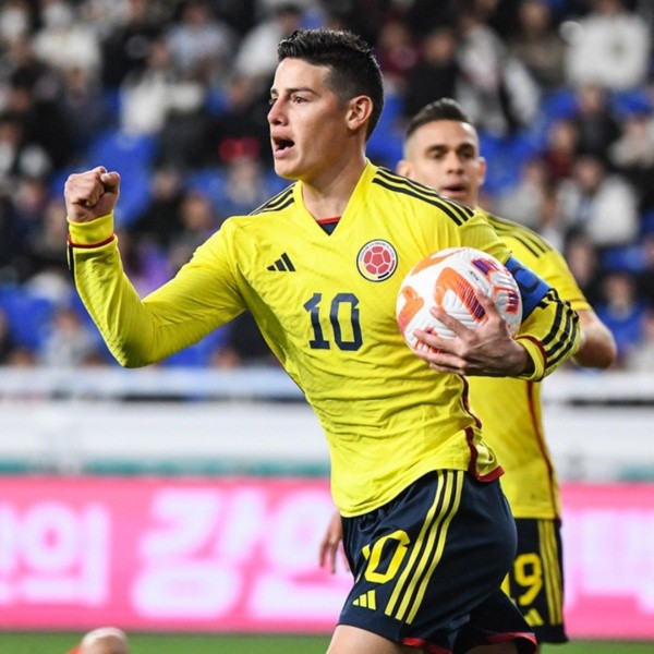 James Rodríguez volvió al gol con la camiseta de Colombia. Foto: Comunicaciones Colombia.