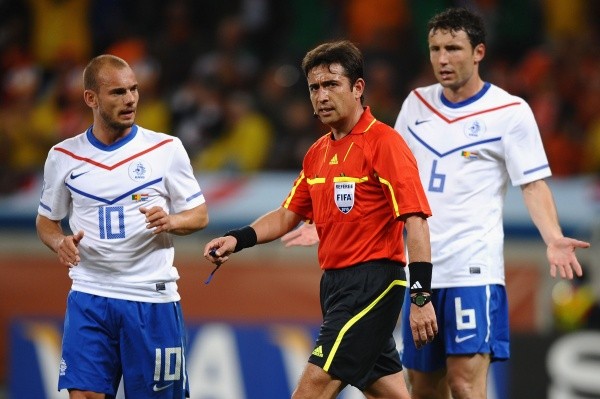 Pablo Pozo dirigió en el Mundial de Sudáfrica 2010. | Foto: Getty Images.